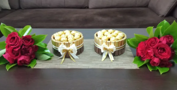 Двоен комплет бидермаер — рачно изработен подарок, Made By Me Виница